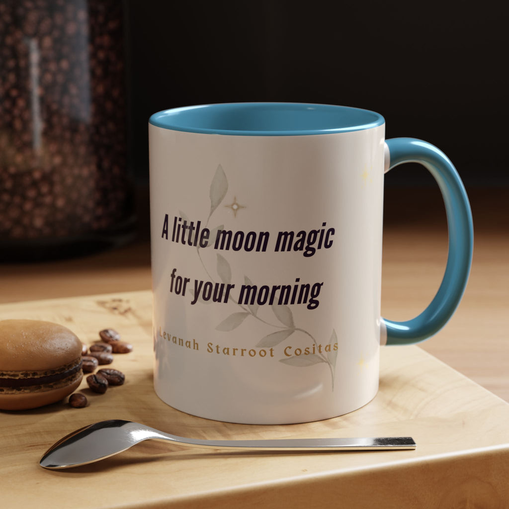 Moon Magic Accent Coffee Mug — "A little moon magic for your morning"