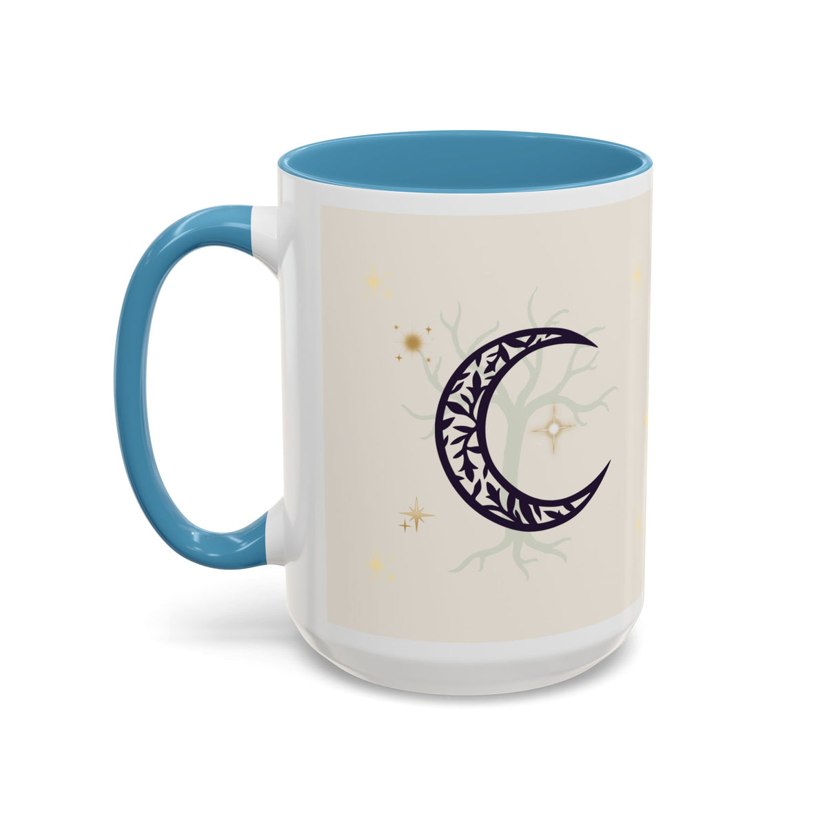 Moon Magic Accent Coffee Mug — "A little moon magic for your morning"