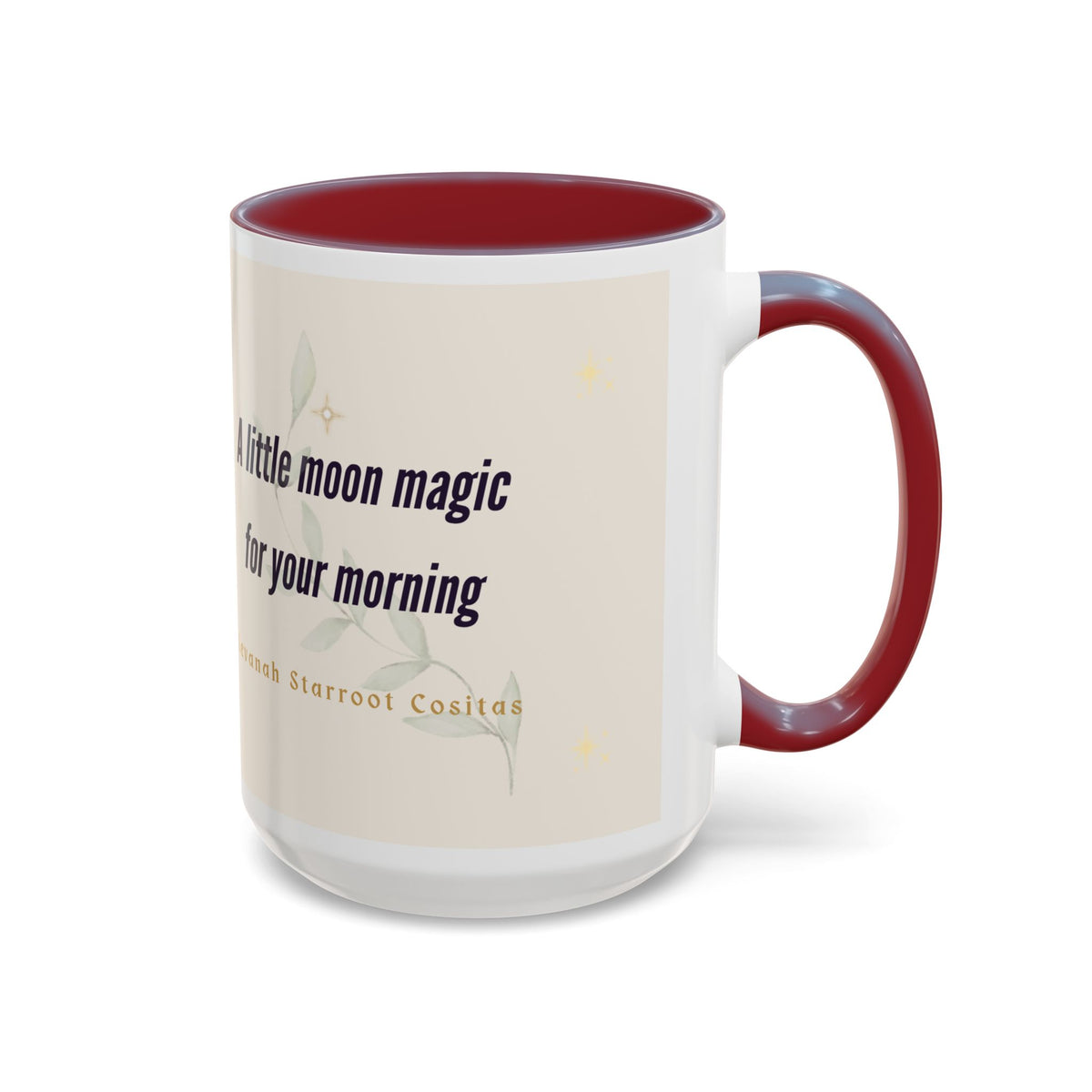Moon Magic Accent Coffee Mug — "A little moon magic for your morning"