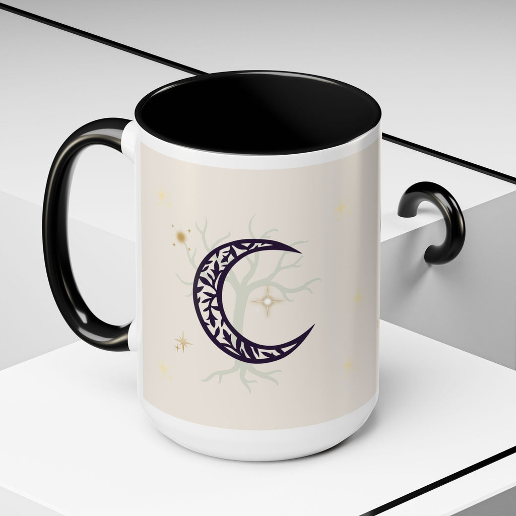 Moon Magic Accent Coffee Mug — "A little moon magic for your morning"