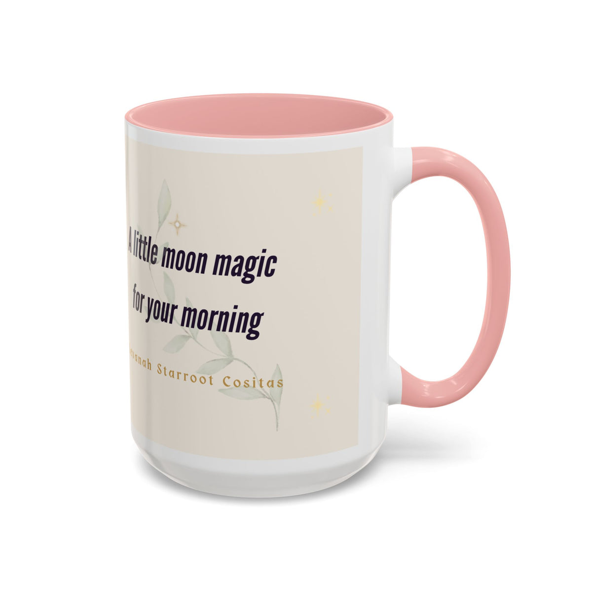 Moon Magic Accent Coffee Mug — "A little moon magic for your morning"