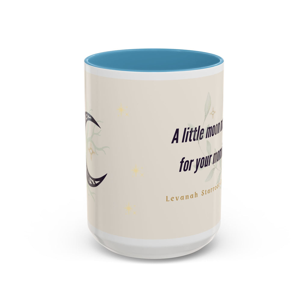 Moon Magic Accent Coffee Mug — "A little moon magic for your morning"