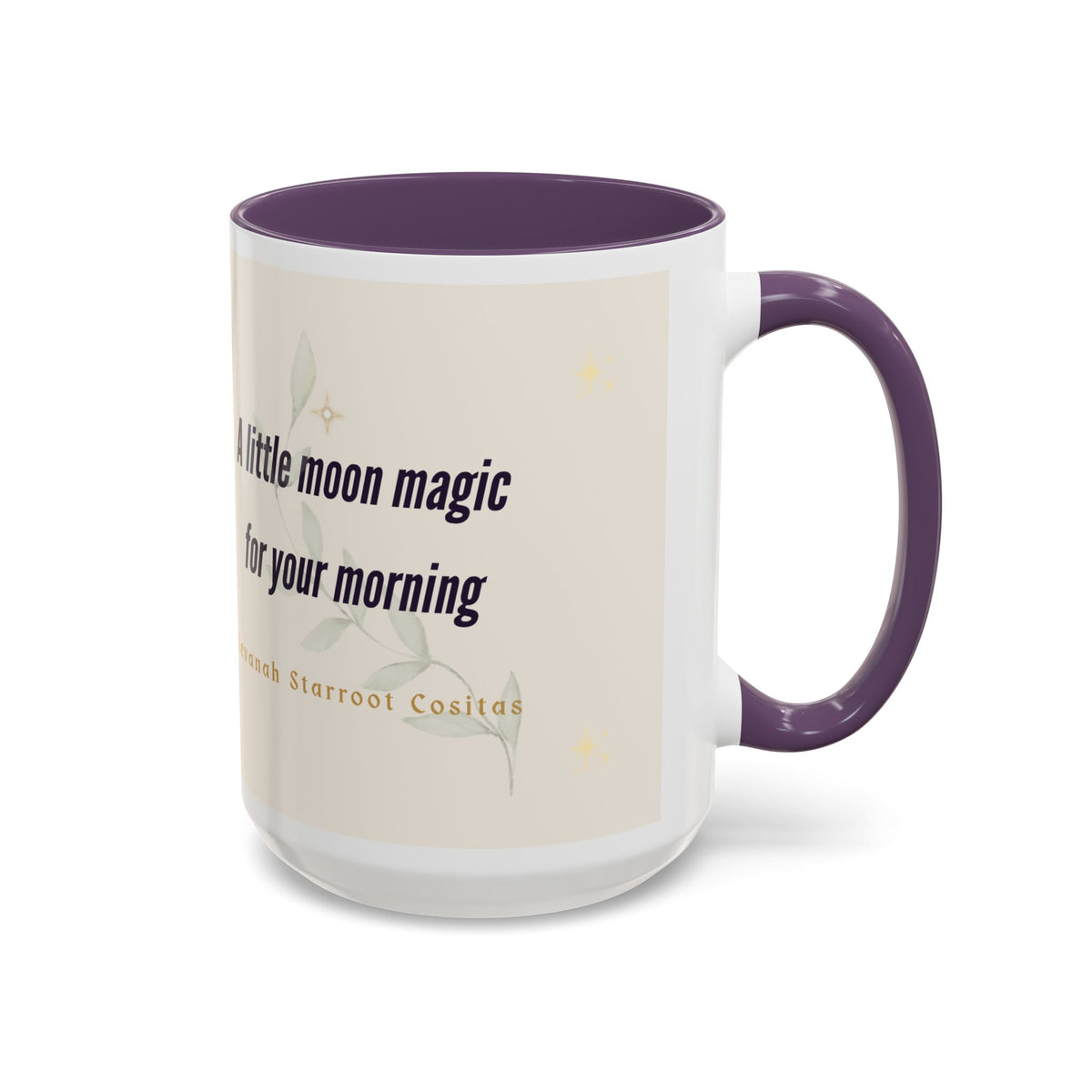 Moon Magic Accent Coffee Mug — "A little moon magic for your morning"