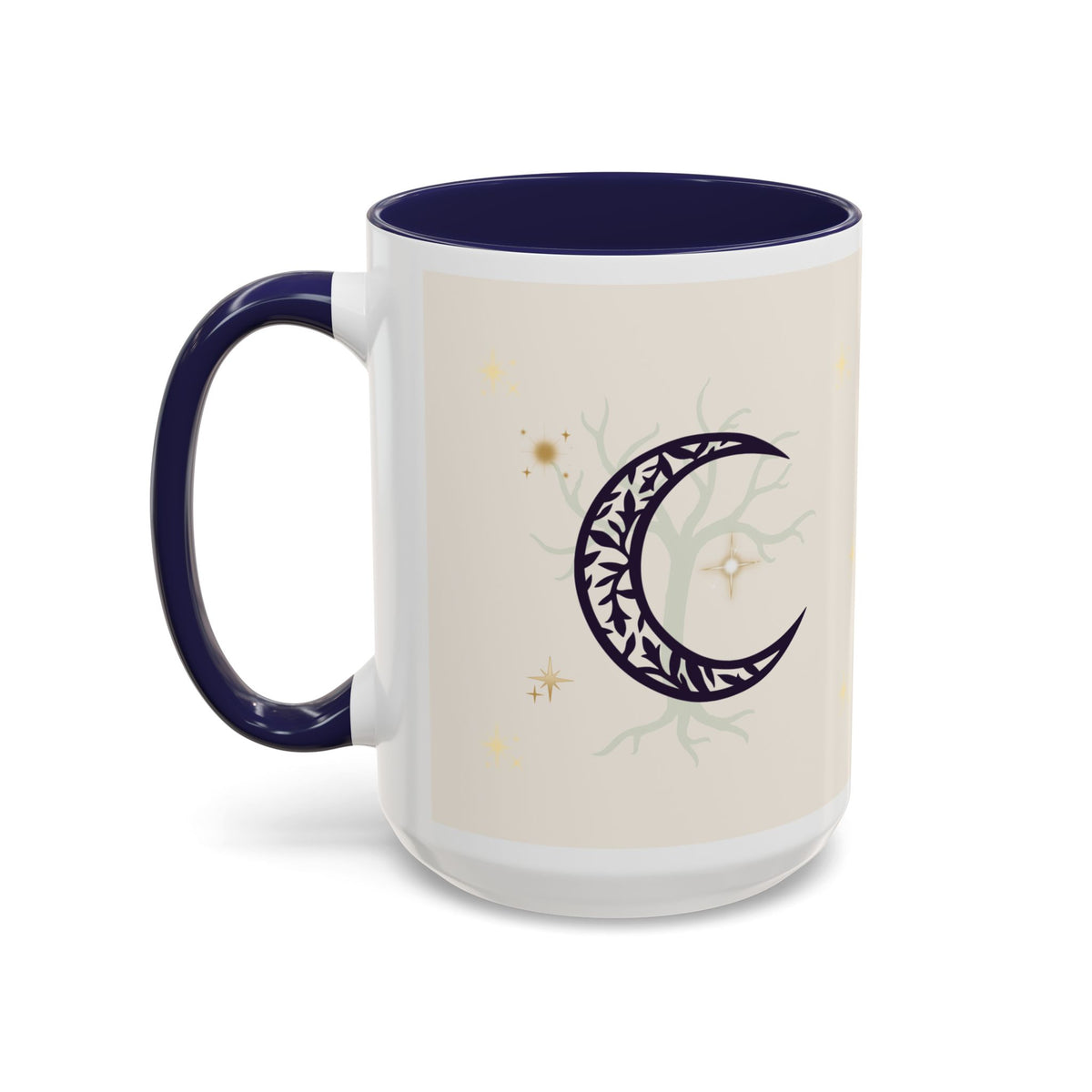 Moon Magic Accent Coffee Mug — "A little moon magic for your morning"