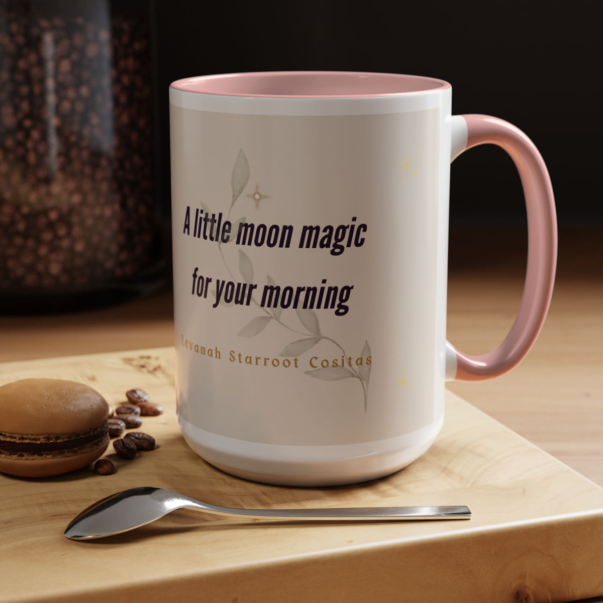 Moon Magic Accent Coffee Mug — "A little moon magic for your morning"