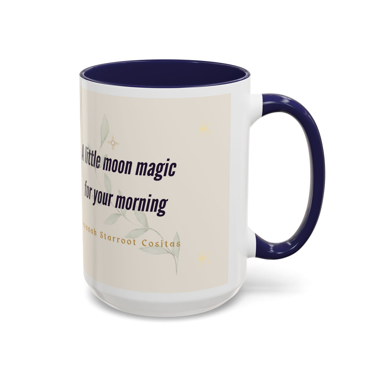 Moon Magic Accent Coffee Mug — "A little moon magic for your morning"