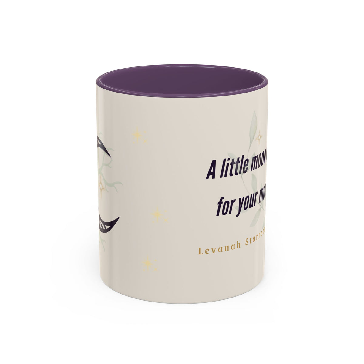 Moon Magic Accent Coffee Mug — "A little moon magic for your morning"