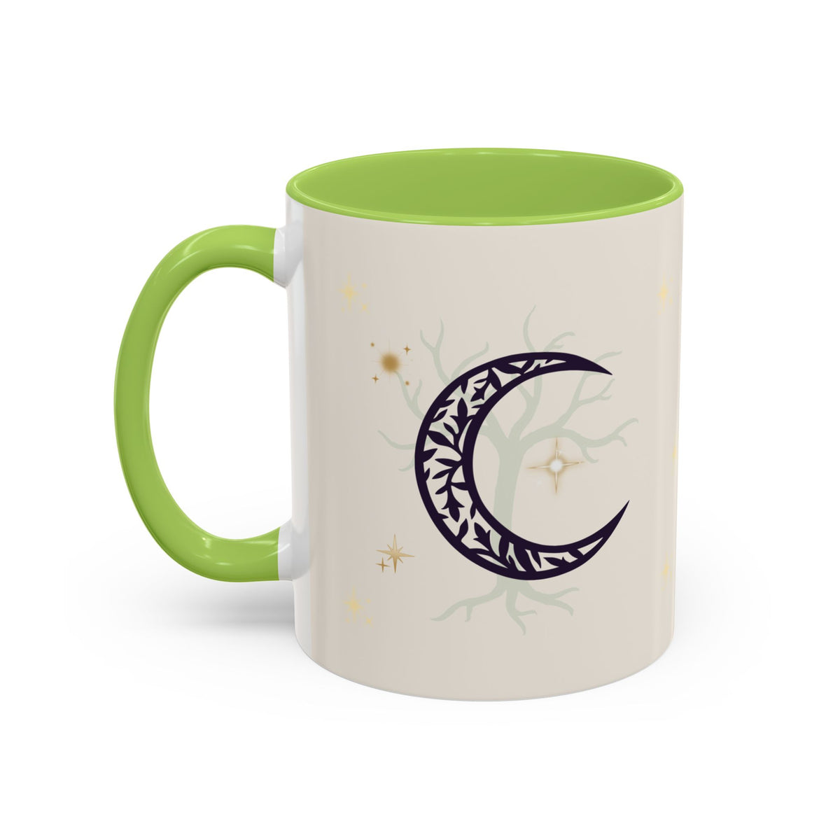 Moon Magic Accent Coffee Mug — "A little moon magic for your morning"