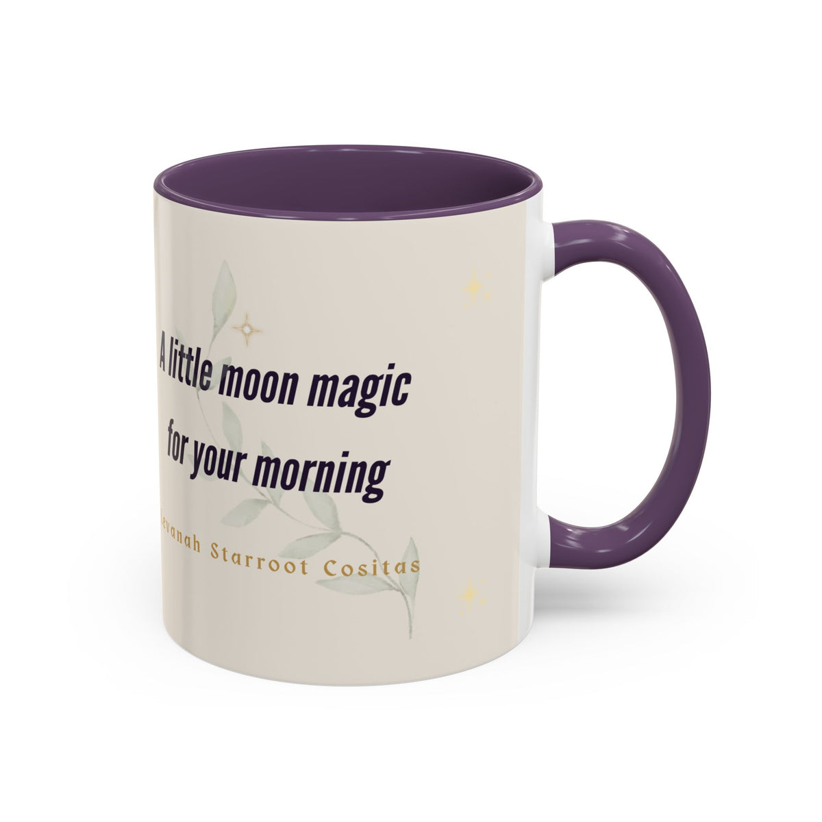 Moon Magic Accent Coffee Mug — "A little moon magic for your morning"