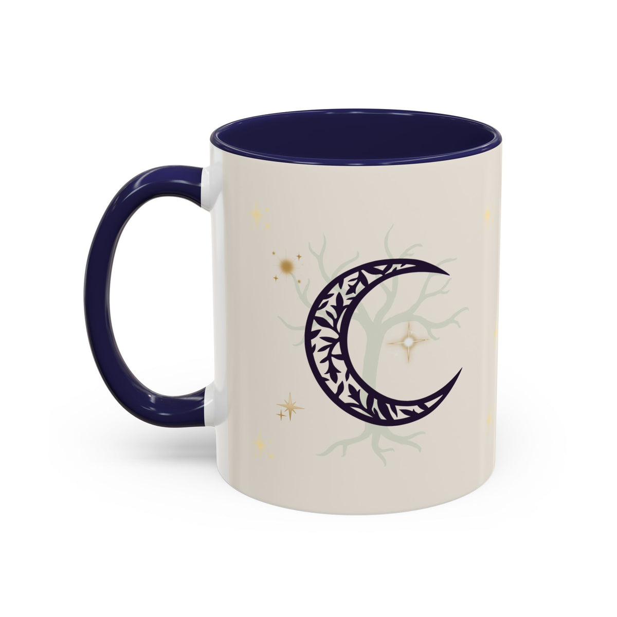 Moon Magic Accent Coffee Mug — "A little moon magic for your morning"