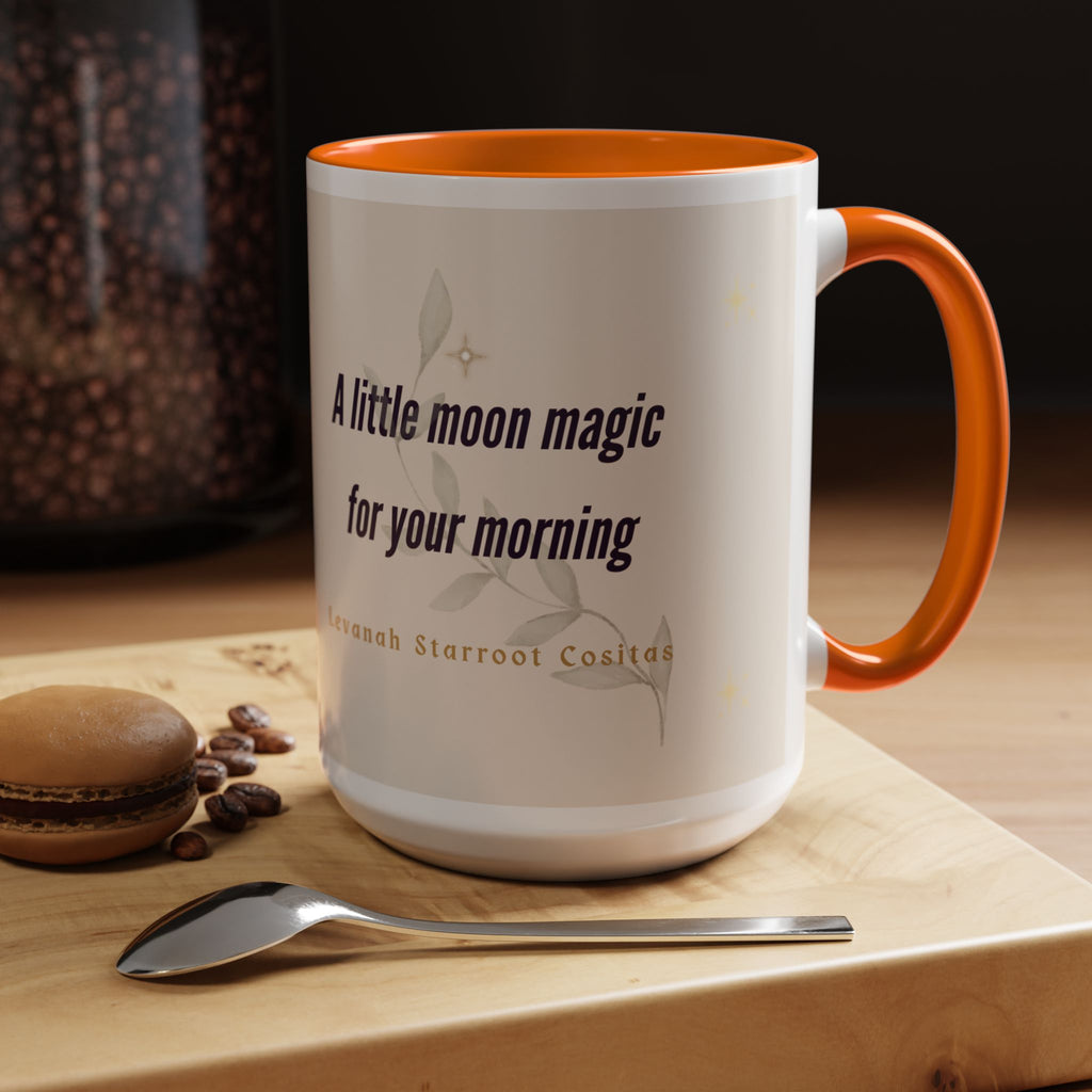Moon Magic Accent Coffee Mug — "A little moon magic for your morning"