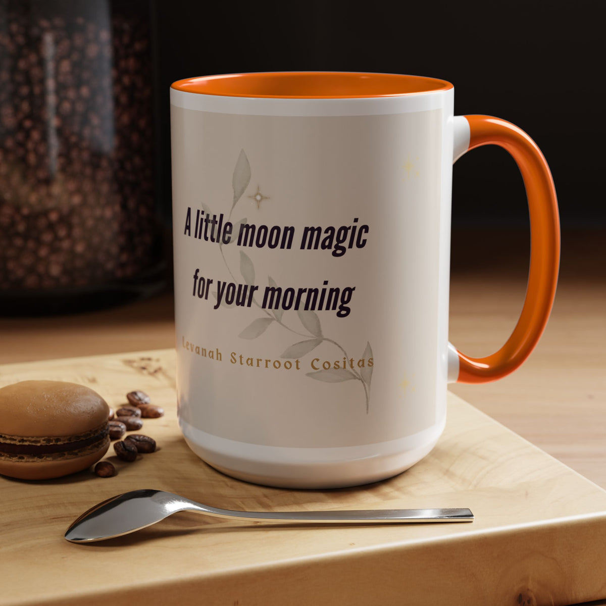 Moon Magic Accent Coffee Mug — "A little moon magic for your morning"