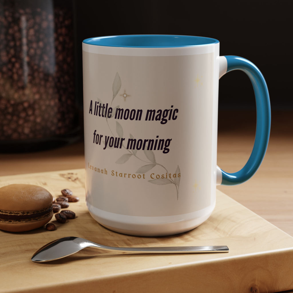 Moon Magic Accent Coffee Mug — "A little moon magic for your morning"