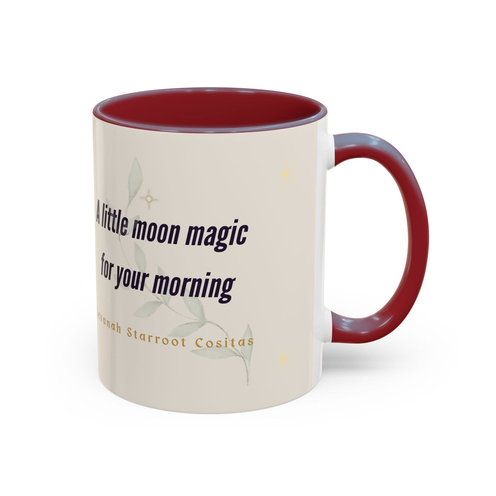 Moon Magic Accent Coffee Mug — "A little moon magic for your morning"